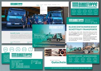 Arbeitsprobe Corporate Design für Baustofef Irmscher