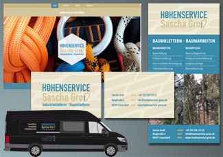 Arbeitsprobe Corporate Design für Höhenservice Groß
