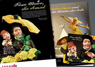 Arbeitsprobe Grafikdesign für VIVID Figurentheater