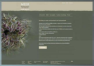 Webdesign MBSR Trainer David Badock